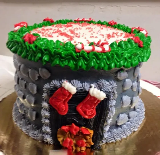 Custom decorated cake from the Shipyard Galley bakery