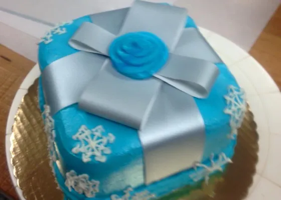Custom decorated cake from the Shipyard Galley bakery