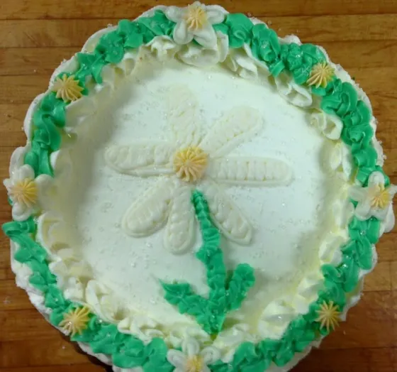 Custom decorated cake from the Shipyard Galley bakery